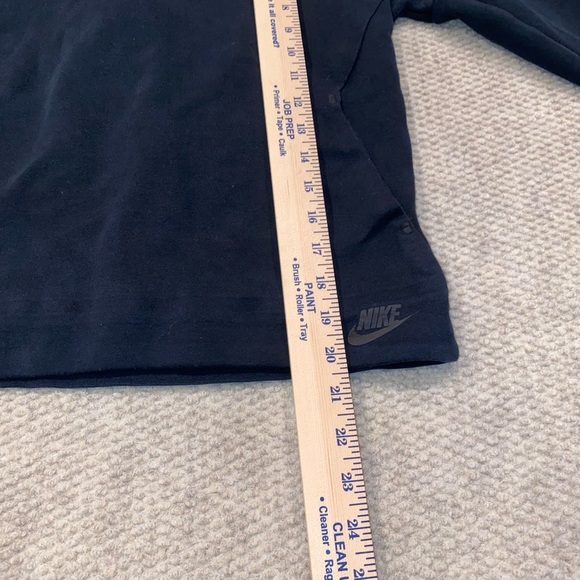 Nike Tech Fleece Pullover Crew Sweatshirt Black 685748-010 Women Small *Stains* - Picture 4 of 11